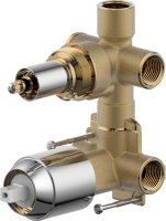 Встраиваемый смеситель для душа и ванны Bravat Rhein PB8429564CP-2-ENG С ВНУТРЕННЕЙ ЧАСТЬЮ