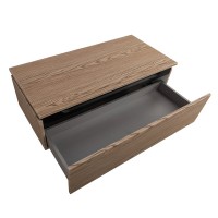 Тумба с раковиной Cezares Slider 100 подвесная, 2 ящика, дуб тангент