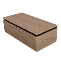 Тумба с раковиной Cezares Slider 100 подвесная, 2 ящика, дуб тангент