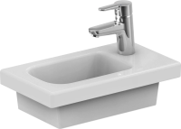 Раковина маленькая в туалет Ideal Standard Connect space 45 R матовая белая, прямоугольная, фаянс