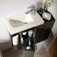 Раковина маленькая в туалет Ideal Standard Connect space 45 R матовая белая, прямоугольная, фаянс