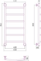 Полотенцесушитель водяной Сунержа Галант + 80x40