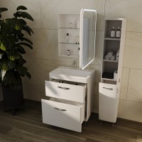 Мебель для ванной комнаты Style Line Каре 70 напольная, Люкс Plus, белая