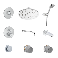 Душевой комплект VitrA A49307EXP С ВНУТРЕННЕЙ ЧАСТЬЮ, хром