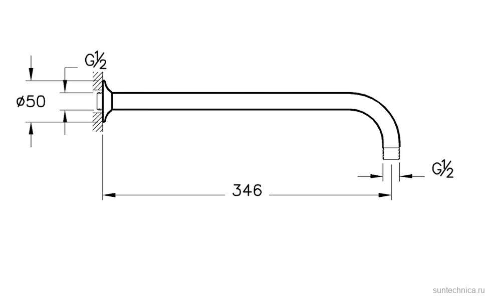 Душевой комплект VitrA A49307EXP С ВНУТРЕННЕЙ ЧАСТЬЮ, хром