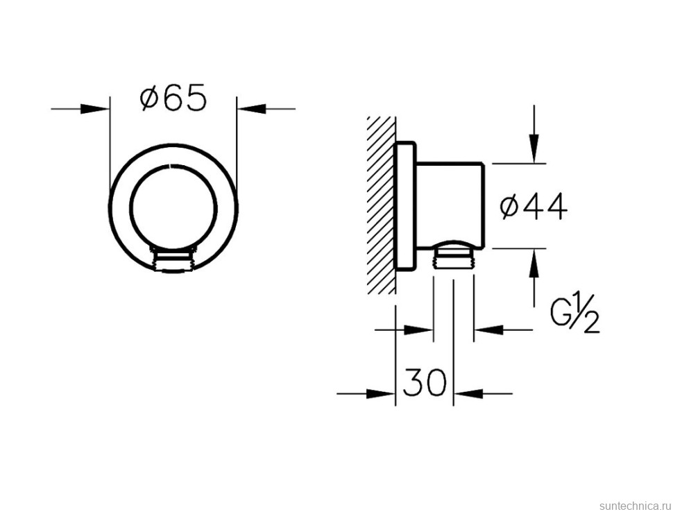 Душевой комплект VitrA A49307EXP С ВНУТРЕННЕЙ ЧАСТЬЮ, хром