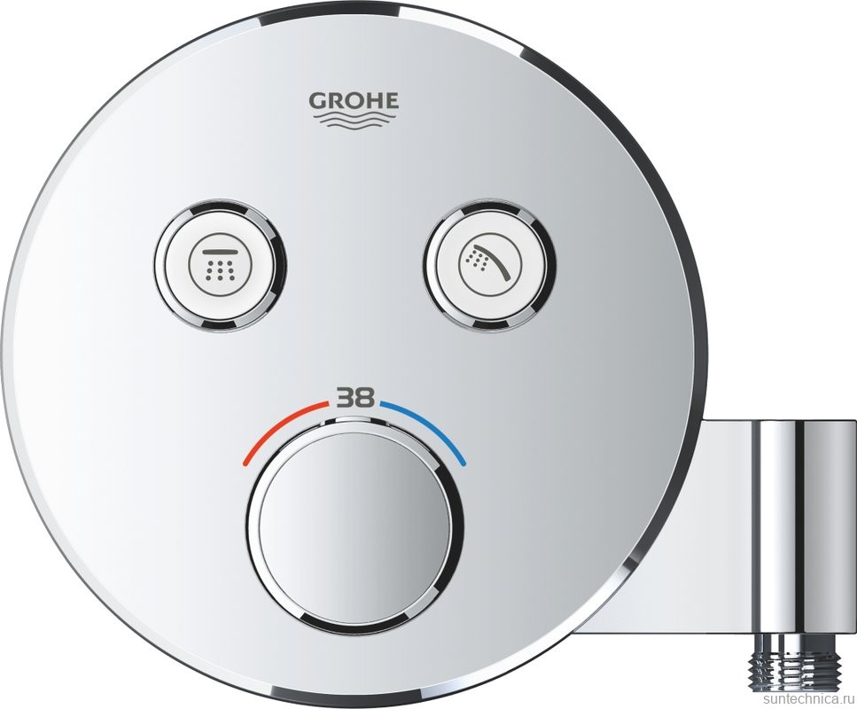 Термостатический смеситель встраиваемый Grohe Grohtherm SmartControl 29120000 С ВНУТРЕННЕЙ ЧАСТЬЮ, хром