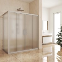 Душевой уголок Kubele DE019 R4-MAT-MT 150х70 см, профиль матовый хром