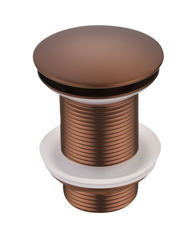 Донный клапан для раковины Boheme 612-BRB без перелива, брашированная бронза