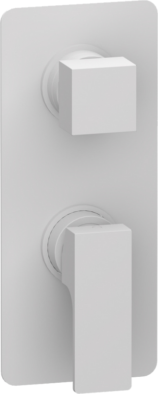 Встраиваемый смеситель для душа и ванны Remer Absolute AU93KBBO С ВНУТРЕННЕЙ ЧАСТЬЮ, белый матовый