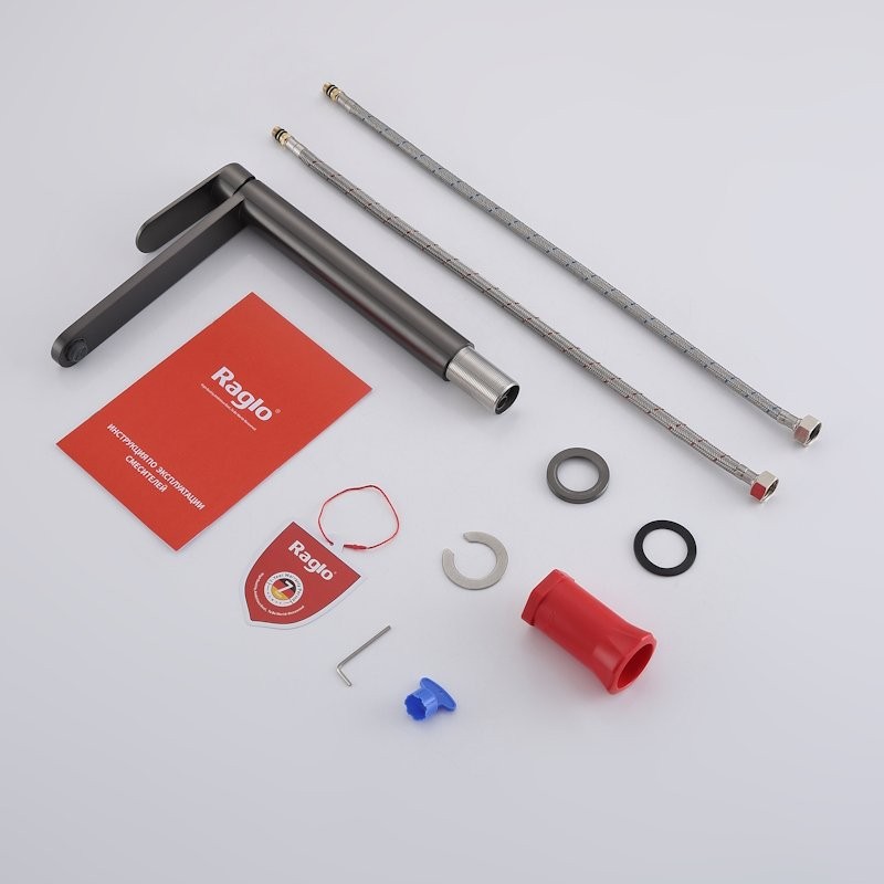 Смеситель для раковины высокий Raglo R10.15.09, графит