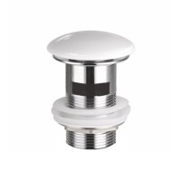 Донный клапан для раковины Ceramicanova CN2000x с переливом, белый