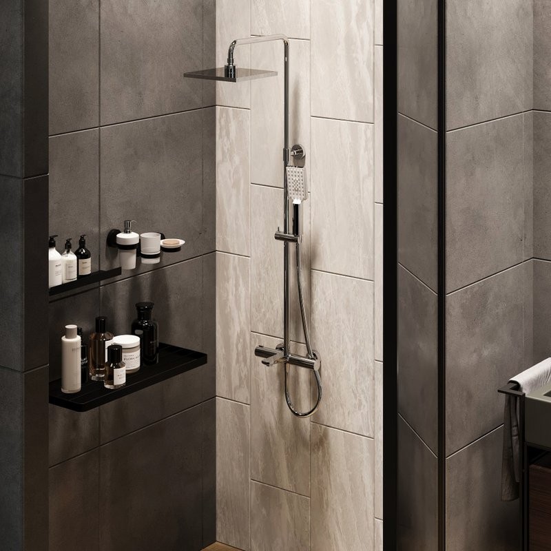 Душевая стойка Paini Nove 09CR687THQ250F3Q80 хром