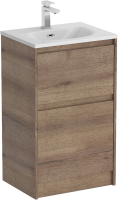Тумба с раковиной BelBagno Kraft 39 50 напольная, rovere tabacco, раковина BB-8099-3-50