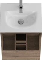 Тумба с раковиной BelBagno Kraft 39 50 напольная, rovere tabacco, раковина BB-8099-3-50