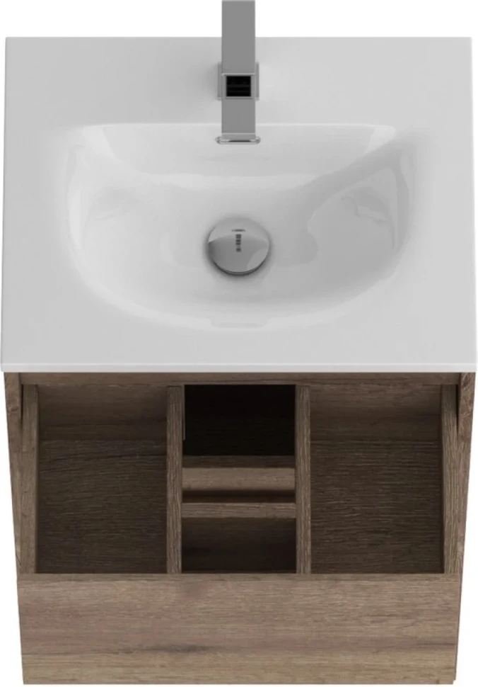 Тумба с раковиной BelBagno Kraft 39 50 напольная, rovere tabacco, раковина BB-8099-3-50