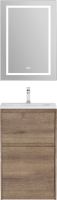 Тумба с раковиной BelBagno Kraft 39 50 напольная, rovere tabacco, раковина BB-8099-3-50