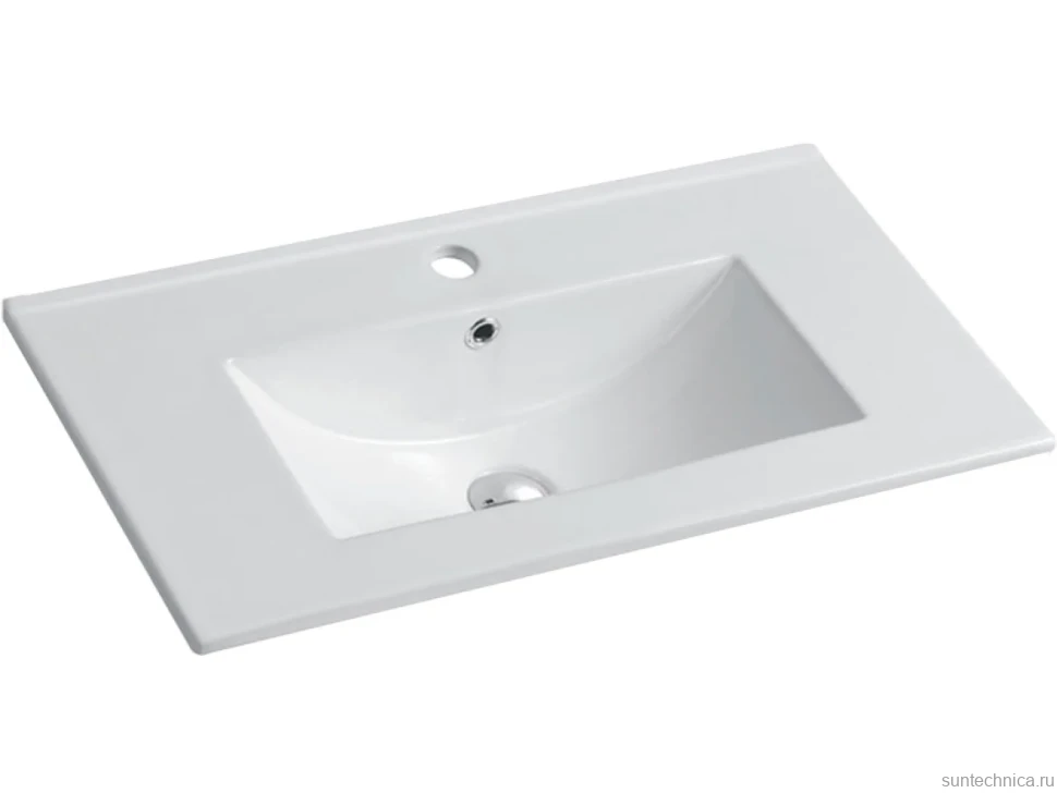 Тумба с раковиной Vincea Mia Slim 70, 2 ящика, дуб винтаж