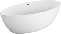 Акриловая ванна BelBagno BB707-1860-880 185x90 см, отдельностоящая, белая, овальная, на ножках, со сливом-переливом, с донным клапаном