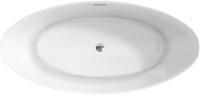 Акриловая ванна BelBagno BB707-1860-880 185x90 см, отдельностоящая, белая, овальная, на ножках, со сливом-переливом, с донным клапаном