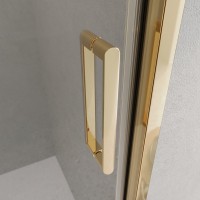 Душевая дверь в нишу BelBagno Luce BF-1-120-C-ORO профиль золото, стекло прозрачное