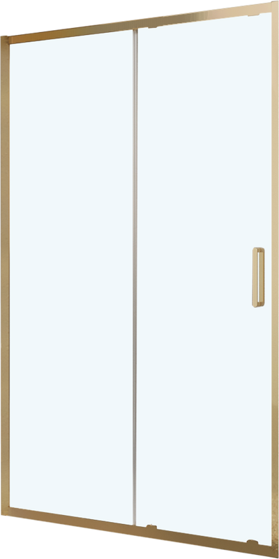 Душевая дверь в нишу BelBagno Luce BF-1-120-C-ORO профиль золото, стекло прозрачное