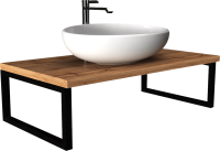 Столешница с раковиной 1MarKa Grunge Loft 100 дуб вотан