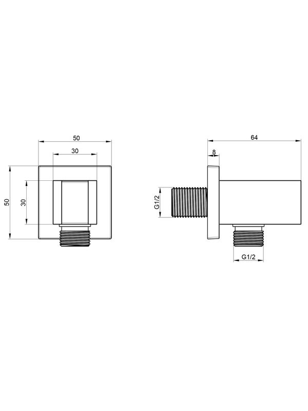 Шланговое подключение Wonzon & Woghand WW-HZ2312-MW белое матовое