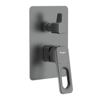 Встраиваемый смеситель для душа и ванны Raglo R51.273.09 С ВНУТРЕННЕЙ ЧАСТЬЮ, графит