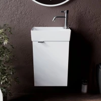 Тумба под раковину Sancos Mini 35 R подвесная, белый глянец