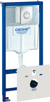 Система инсталляции для унитазов Grohe Rapid SL 38813001 4 в 1 с кнопкой смыва