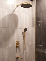 Душевой комплект Vincea Domus VSFW-5DM1BG С ВНУТРЕННЕЙ ЧАСТЬЮ, брашированное золото