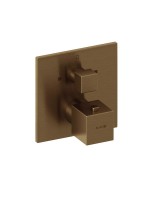 Термостатический смеситель встраиваемый Kludi Decus 54810N175 С ВНУТРЕННЕЙ ЧАСТЬЮ, брашированная бронза PVD