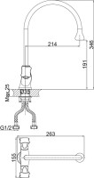 Смеситель для кухни D&K Hessen Grimm DA1382401