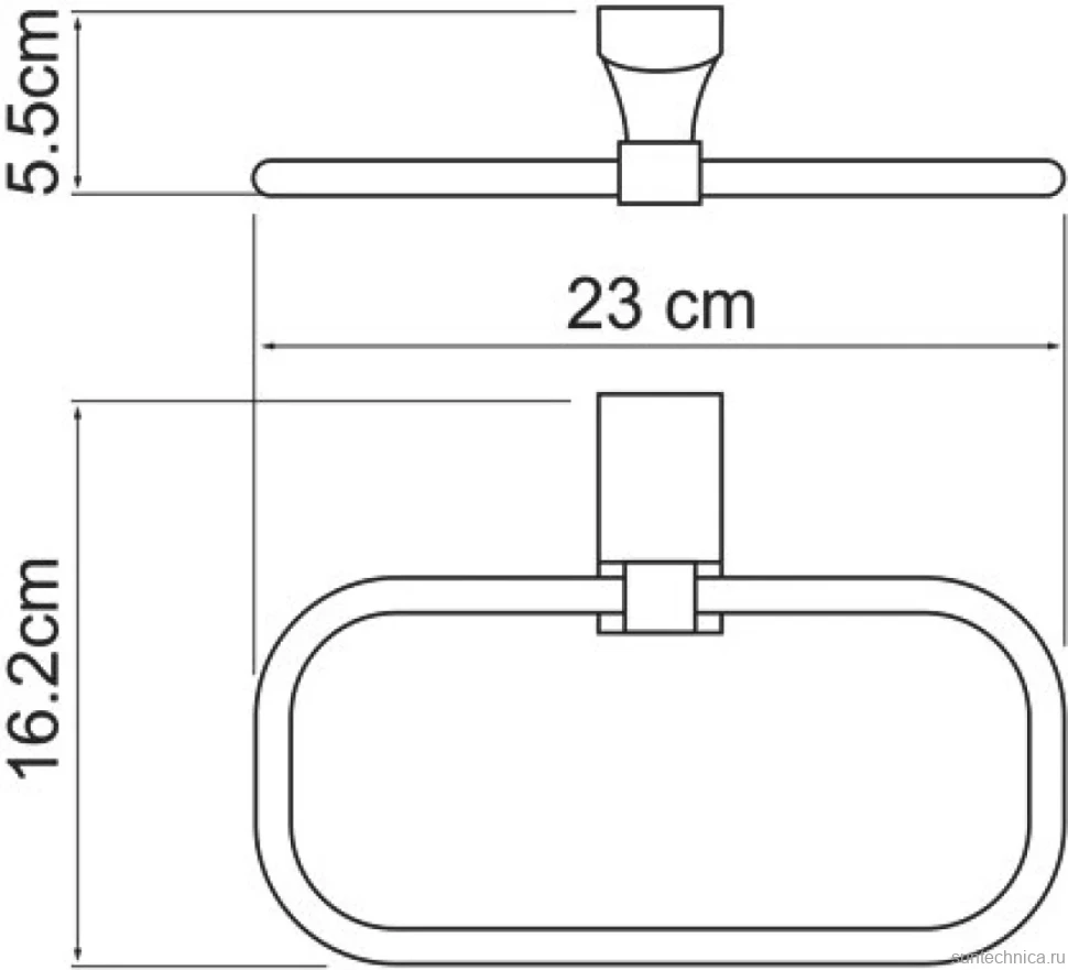Полотенцедержатель Wasserkraft Leine K-5060