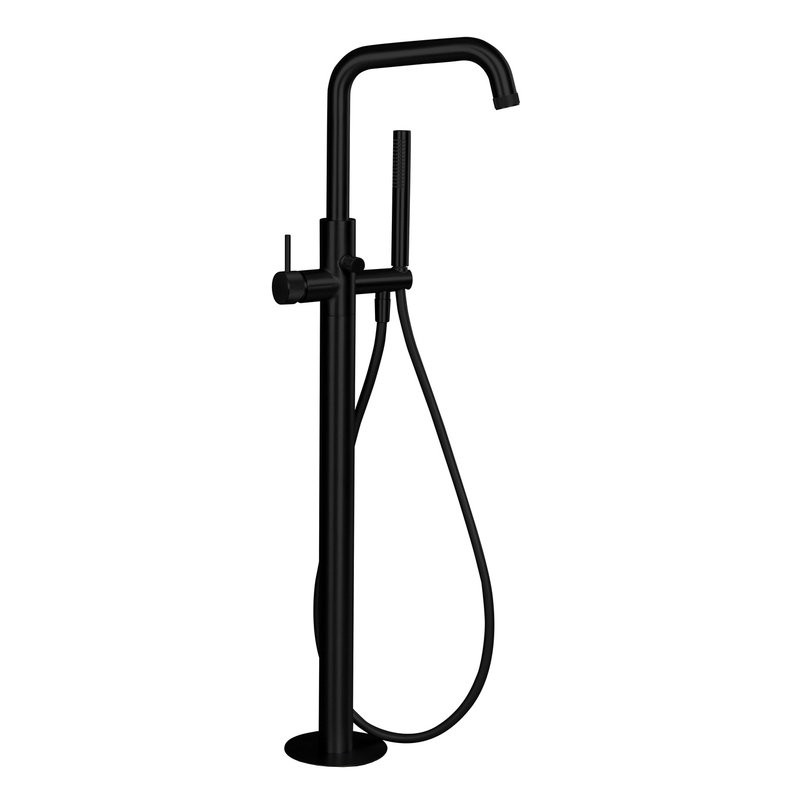 Напольный смеситель для ванны с душем Splendy Passion PA203H1K229BM С ВНУТРЕННЕЙ ЧАСТЬЮ, черный матовый