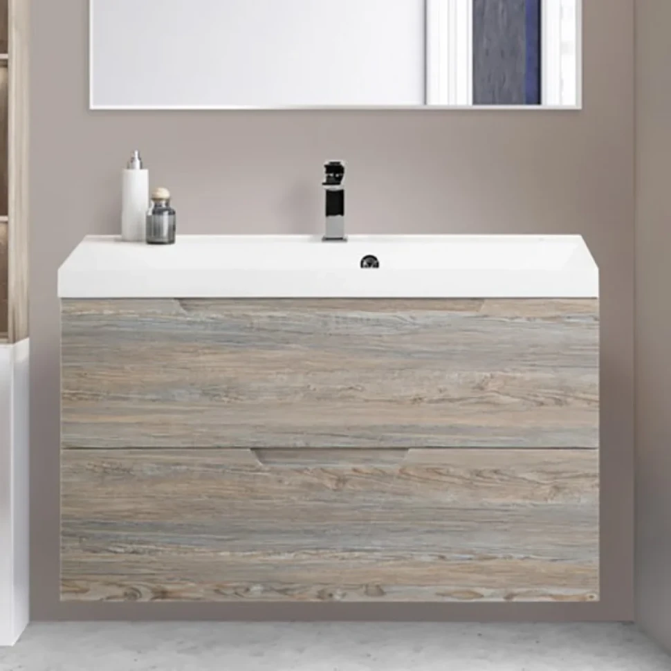 Тумба под раковину BelBagno Vittoria 90 подвесная, pino