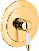 Встраиваемый смеситель для душа и ванны Webert Dorian DO880101010 С ВНУТРЕННЕЙ ЧАСТЬЮ, золото