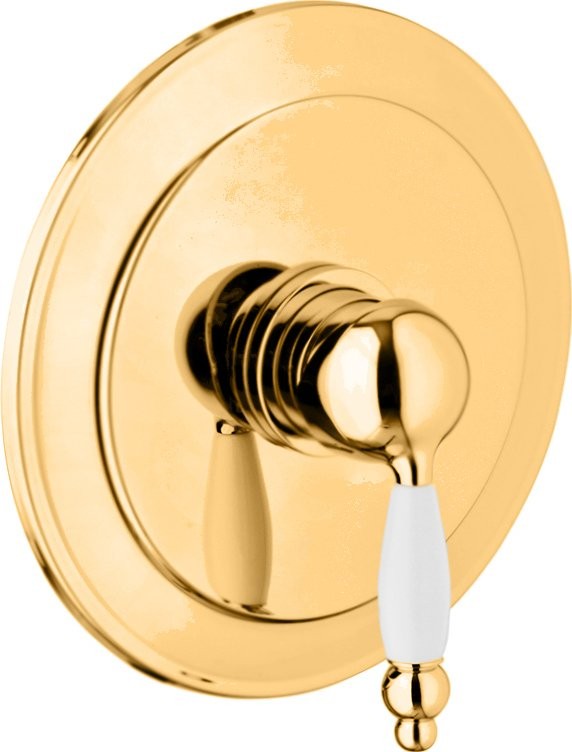 Встраиваемый смеситель для душа и ванны Webert Dorian DO880101010 С ВНУТРЕННЕЙ ЧАСТЬЮ, золото