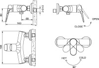 Смеситель для душа Bravat Eler F9191238CP-01