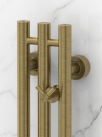 Полотенцесушитель водяной Сунержа Терция Pro 051-0444-1510 150x15 см, состаренная латунь, I-образный