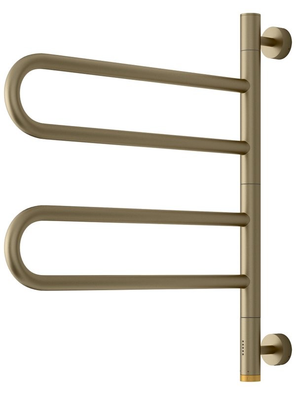 Полотенцесушитель электрический Сунержа Парео 4.0 32-0823-0567 55x50 см, скрытое подключение, золотой шелк, E-образный