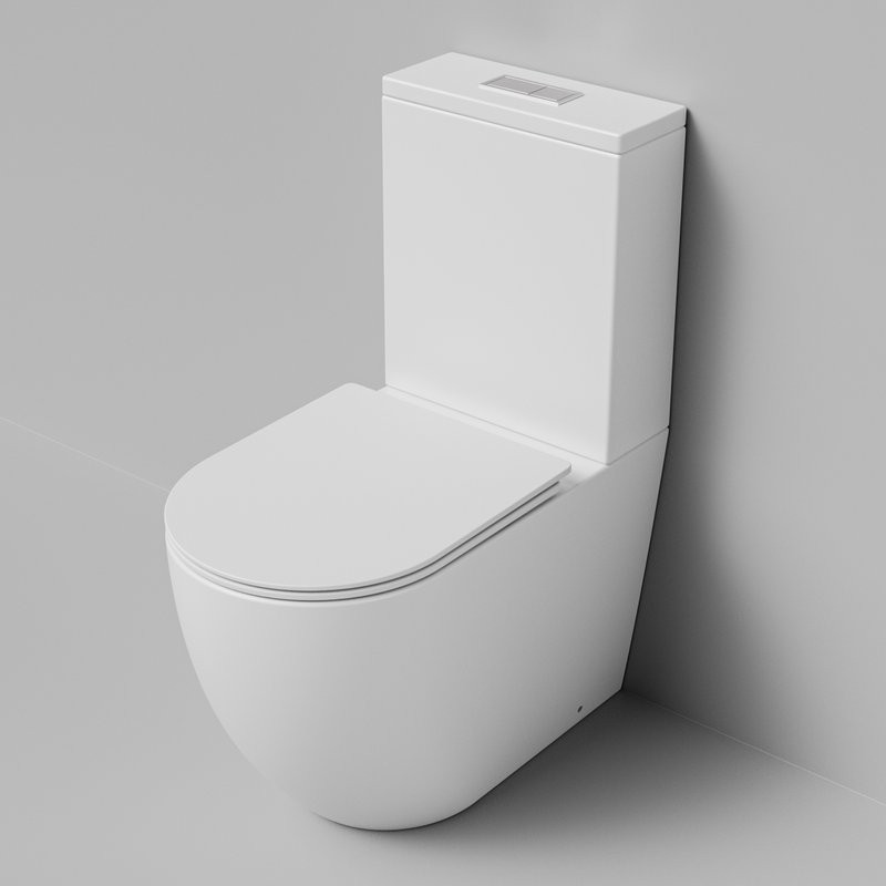 Унитаз-компакт напольный Grossman GR-4494MSQ с микролифтом, белый матовый