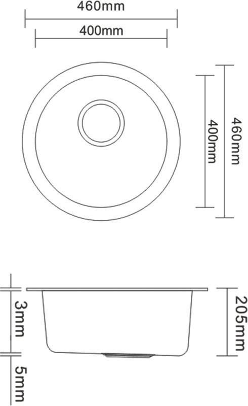 Мойка кухонная Zorg PVD Grafit SZR-500 графит