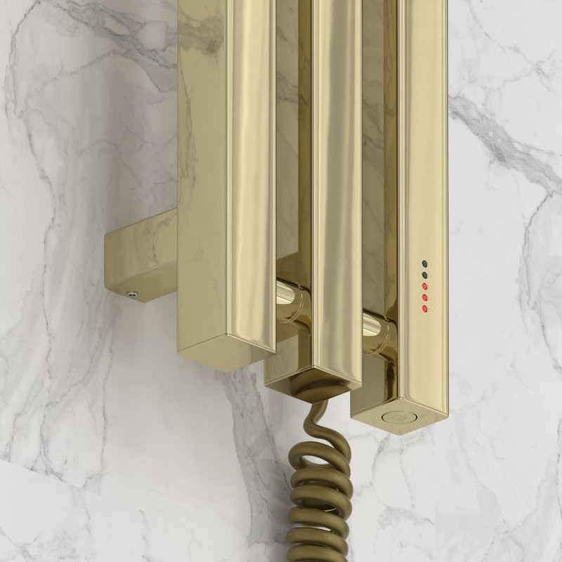 Полотенцесушитель электрический Сунержа Вердикт 4.0 020-0851-1210 120x15 см, подключение справа, скрытое подключение справа, шампань, I-образный