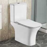 Унитаз-компакт напольный AZARIO Fretta Square AZ-5121 глянцевый белый