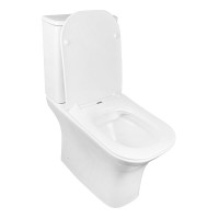 Унитаз-компакт напольный AZARIO Fretta Square AZ-5121 глянцевый белый