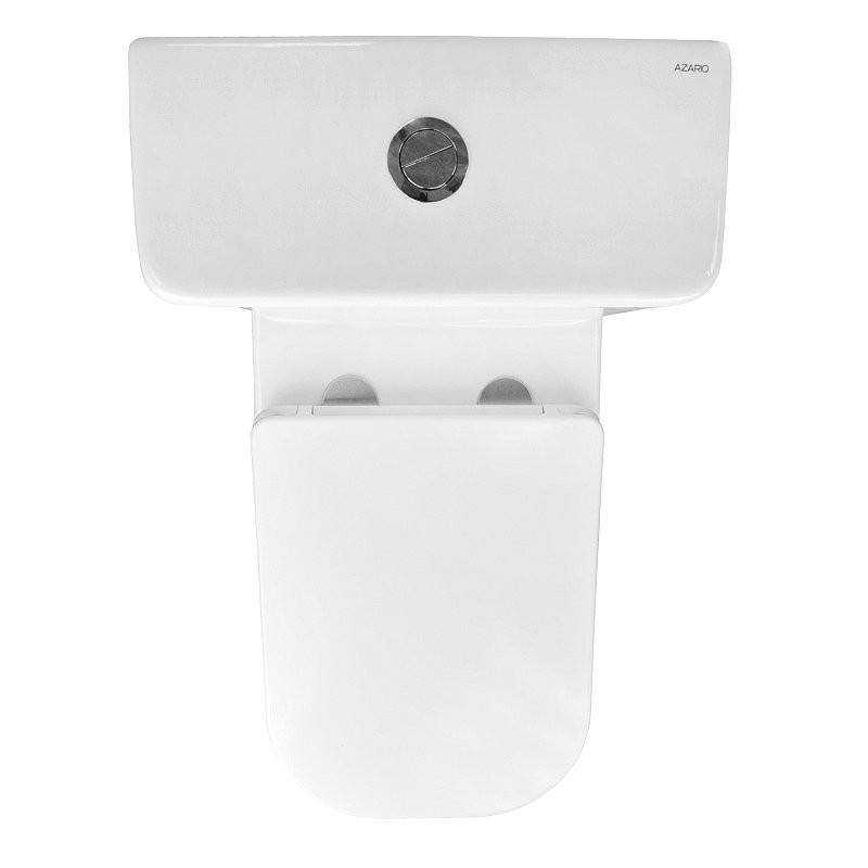 Унитаз-компакт напольный AZARIO Fretta Square AZ-5121 глянцевый белый