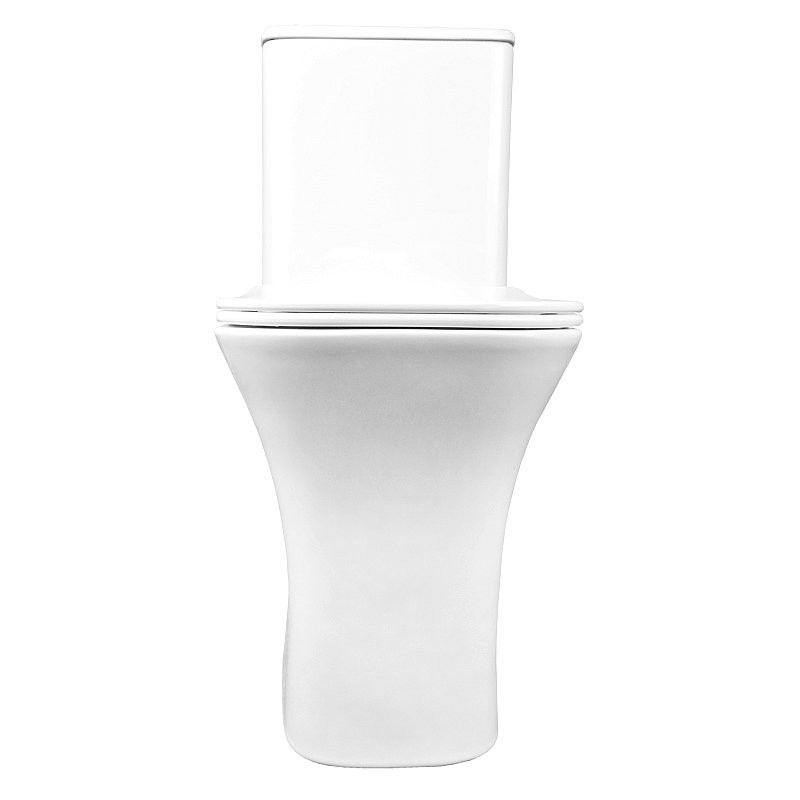 Унитаз-компакт напольный AZARIO Fretta Square AZ-5121 глянцевый белый