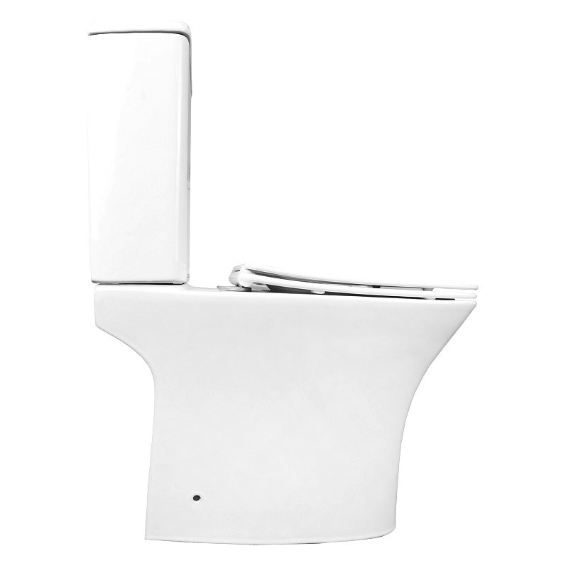 Унитаз-компакт напольный AZARIO Fretta Square AZ-5121 глянцевый белый